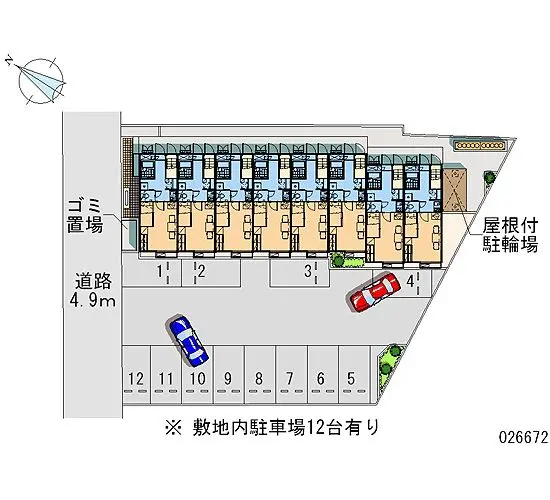 ★手数料０円★津市久居中町　月極駐車場（LP）